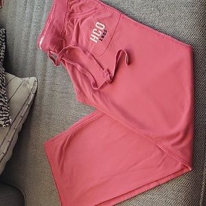 Hollister coral color joggers